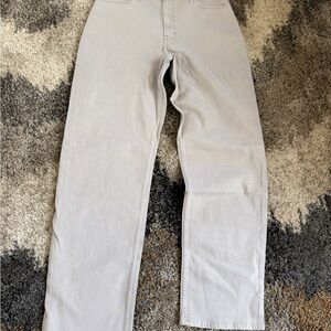 Hollister Light Gray Straight-Leg Jeans